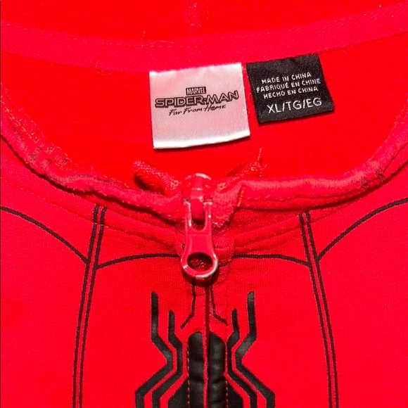 Marvel spider man hoodie zip up sweater - Picture 4 of 7